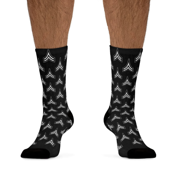 Black Chevron Socks