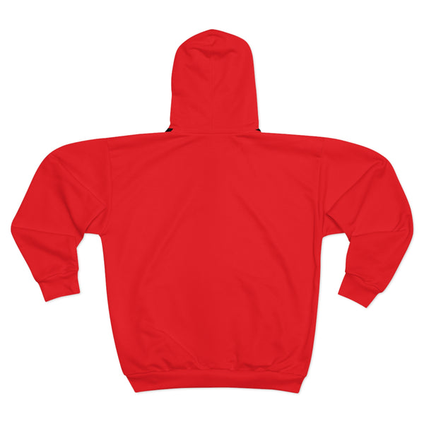 Confetti Chevron Zipup Hoodie - Red