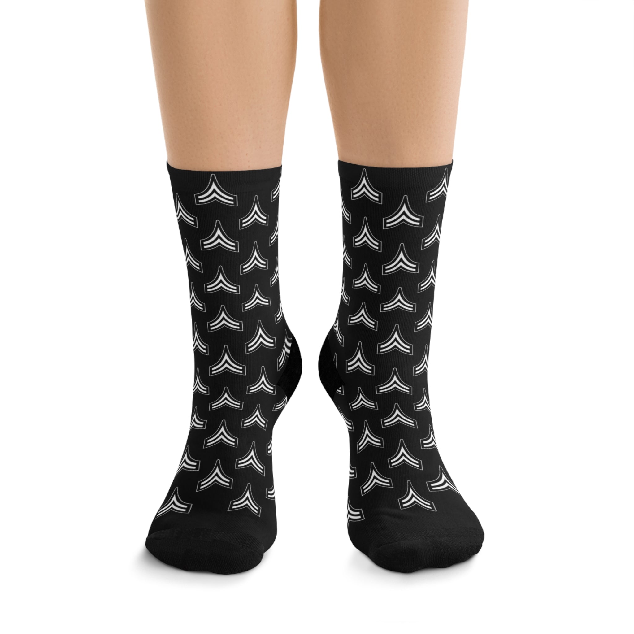 Black Chevron Socks