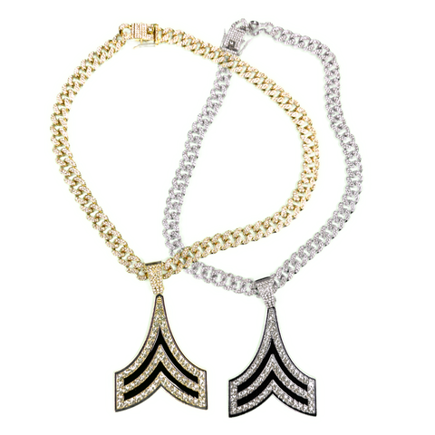 Chevron Bling Necklace