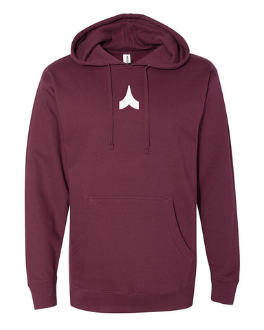 Maroon Chevron Hoodie