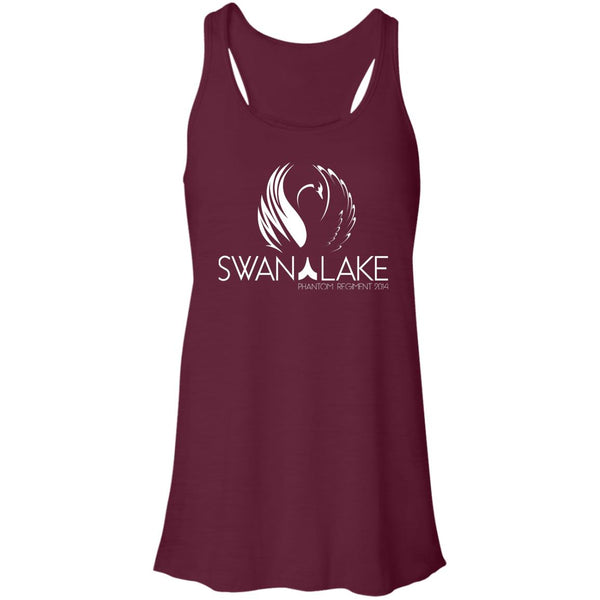 Swan Lake Flowy Racerback Tank