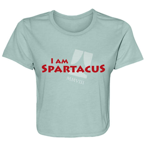 I am Spartacus Flowy Cropped Tee