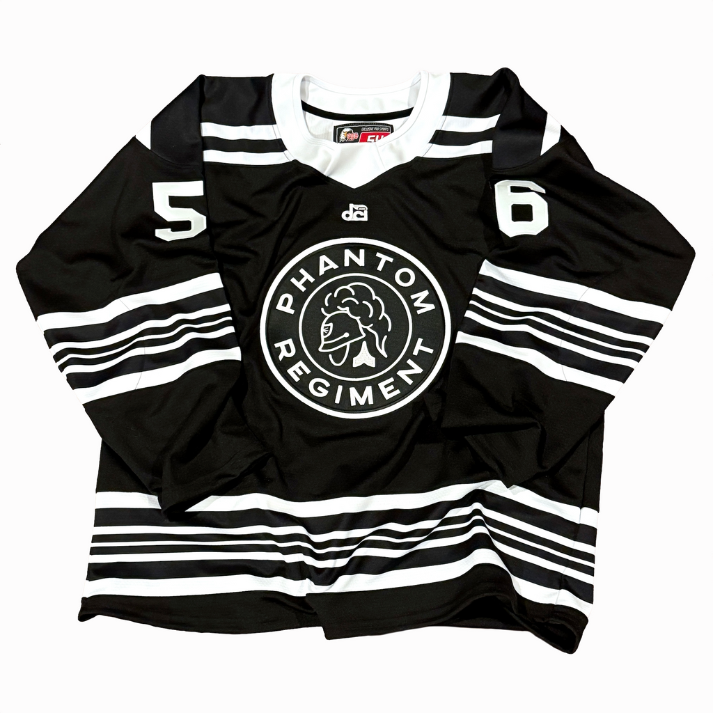 Blackhawks jersey with outlet fight strap