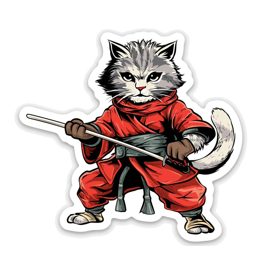 Ninja Cats Stickers
