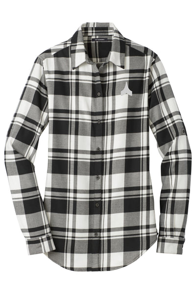 Ladies Plaid Flannel Shirt