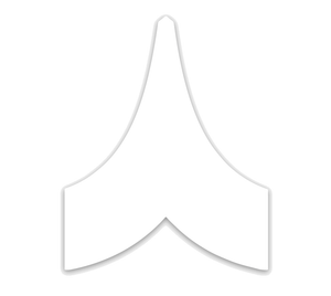 White Chevron Sticker