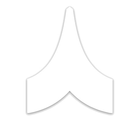White Chevron Sticker
